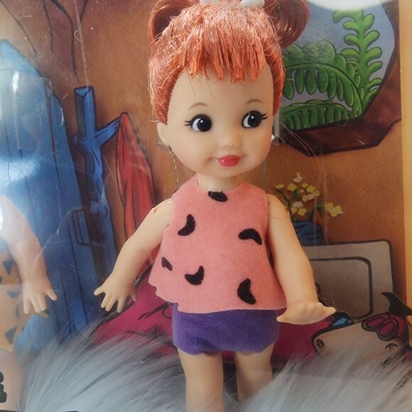 NIB Flintstones Pebbles & Bamm Bamm Barbie Doll Set - Picture 3 of 10